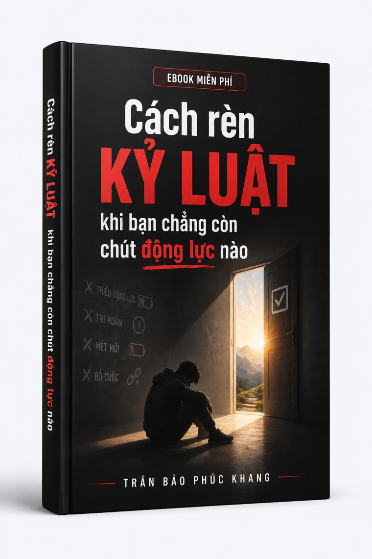 Bìa ebook Cách rèn kỷ luật khi bạn chẳng còn chút động lực nào